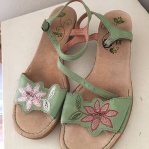 Camper Twins Comfy Low Wedge Sandals Size 7 Price Drop